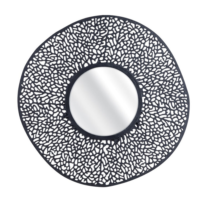 Atlas Lighting Azoni Wall Mirror, Matte Black