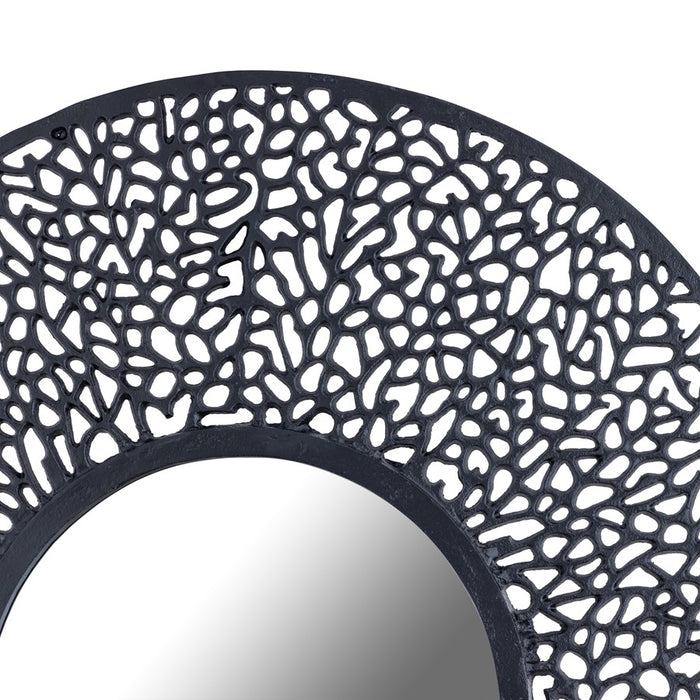 Atlas Lighting Azoni Wall Mirror, Matte Black