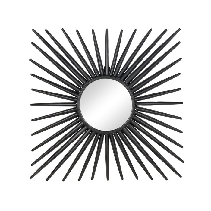 Atlas Lighting Burst Mirror, Black