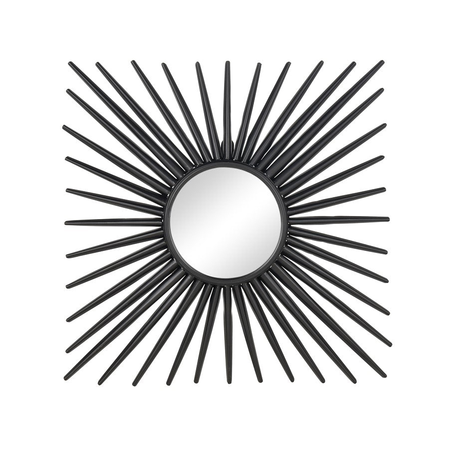 Atlas Lighting Burst Mirror, Black