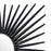 Atlas Lighting Burst Mirror, Black