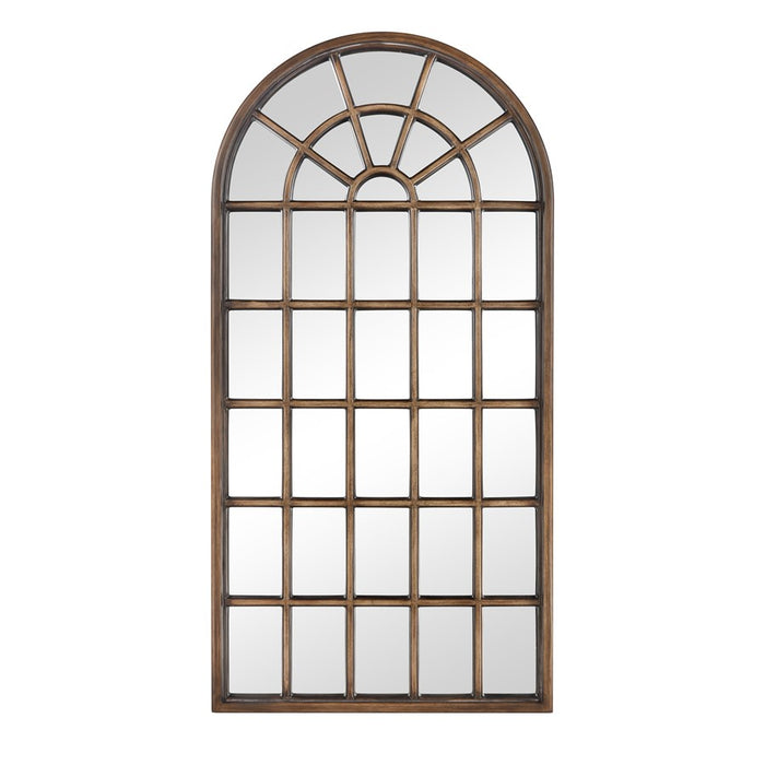 Atlas Lighting Cathedral Floor Mirror, Antique Brown