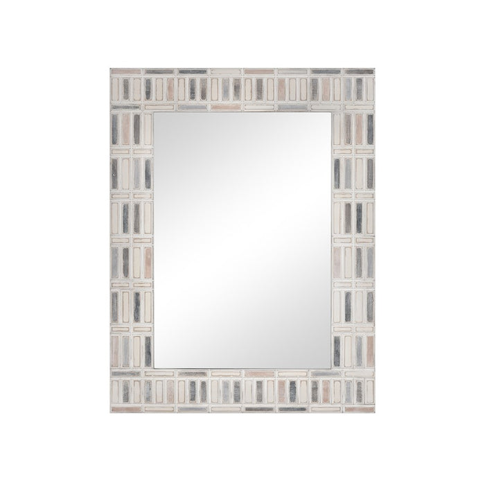 Atlas Lighting Derse Wall Mirror, Ivory