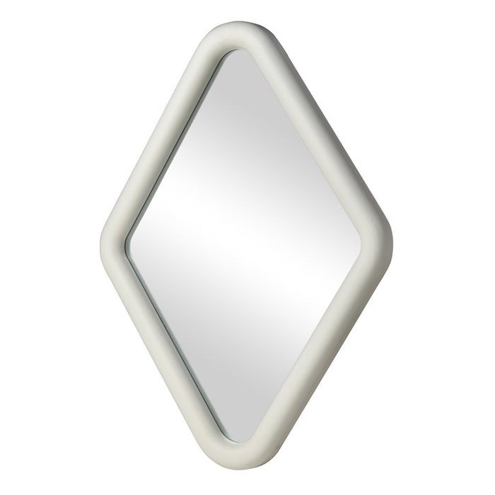 Atlas Lighting Diamond Wall Mirror, Whitewash
