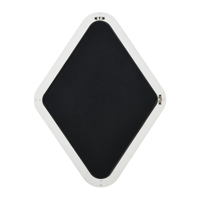 Atlas Lighting Diamond Wall Mirror, Whitewash
