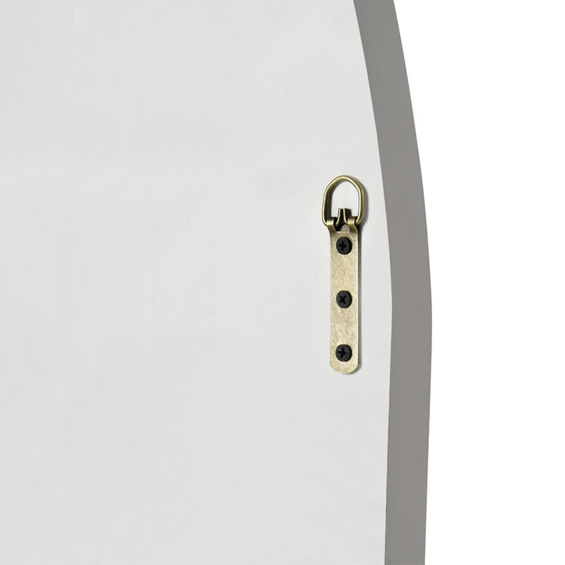 Atlas Lighting Elliott 31.5in Wall Mirror | White Wood Composite Frame | Entryway & Bedroom Accent | 31.5 x 1.5 x 47.25 in | Model MI11035-01