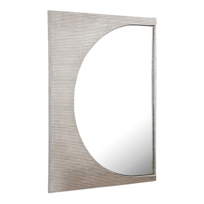 Atlas Lighting Flute Wall Mirror, Polished Nickel