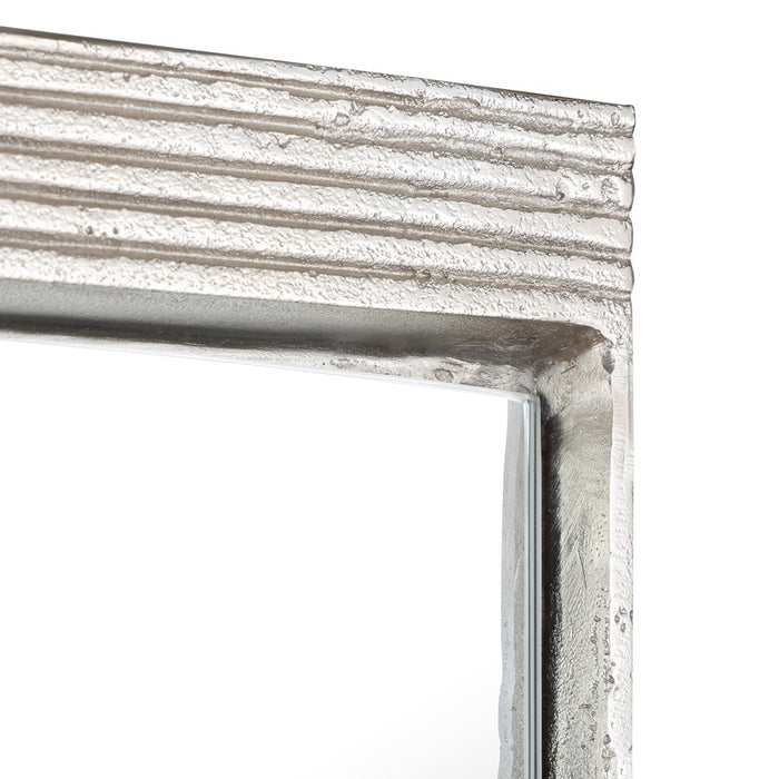 Atlas Lighting Flute Wall Mirror, Polished Nickel