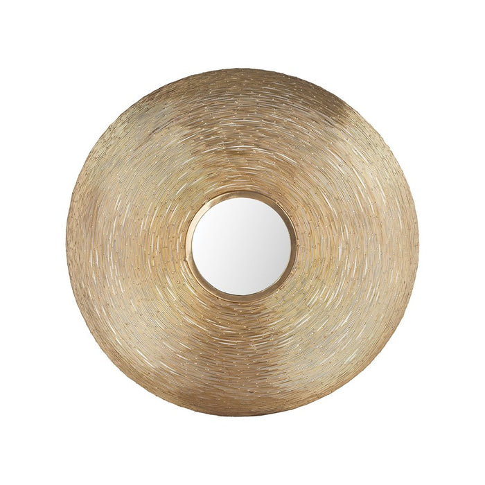 Atlas Lighting Goldgrass Wall Mirror, Brass