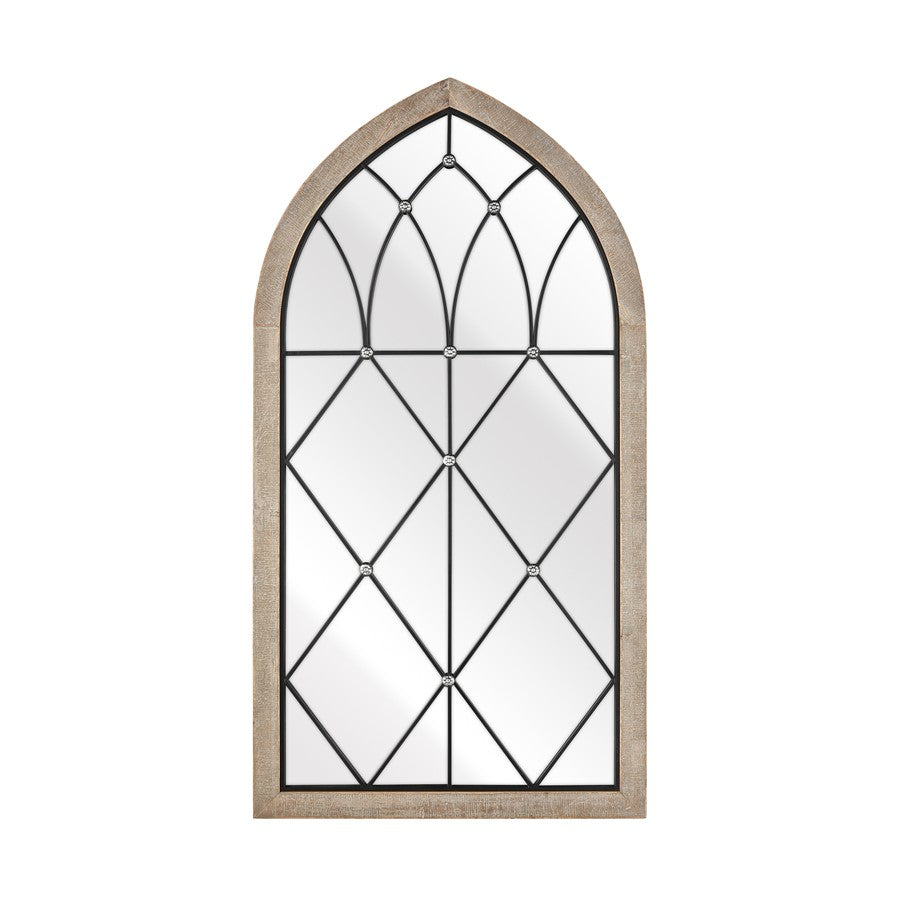 Atlas Lighting Irya Wall Mirror, Weathered Brown