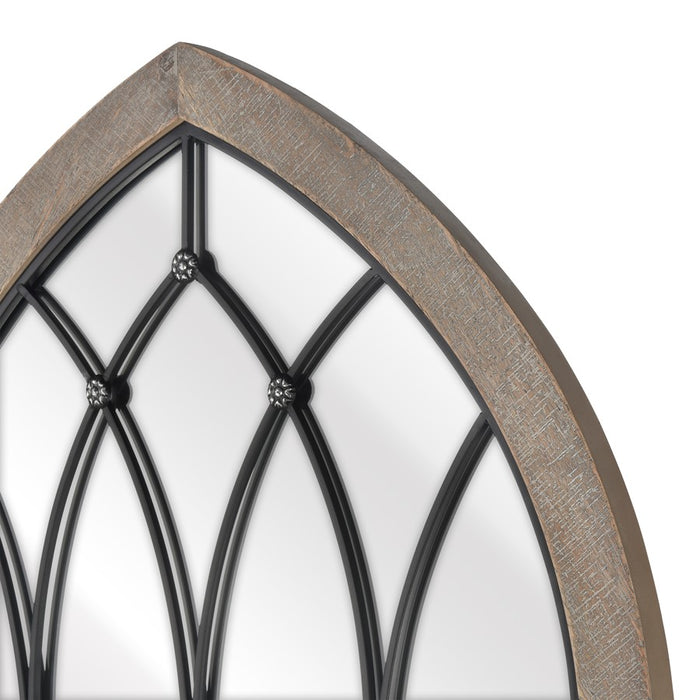 Atlas Lighting Irya Wall Mirror, Weathered Brown