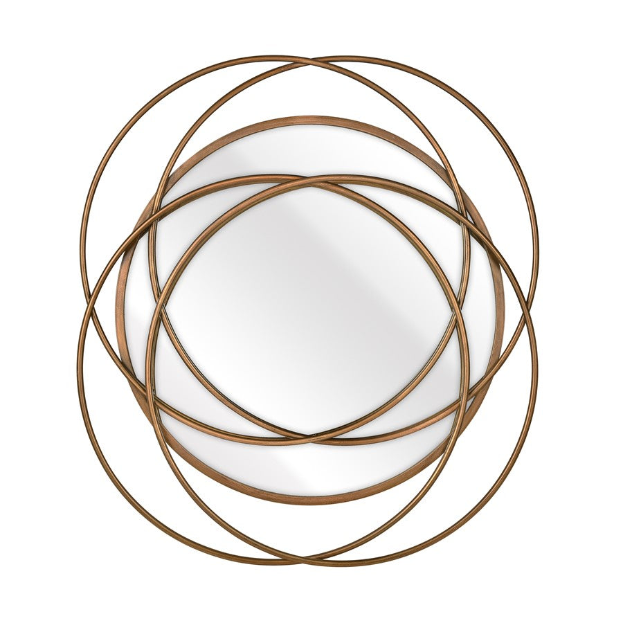 Atlas Lighting Jeno Wall Mirror, Brass