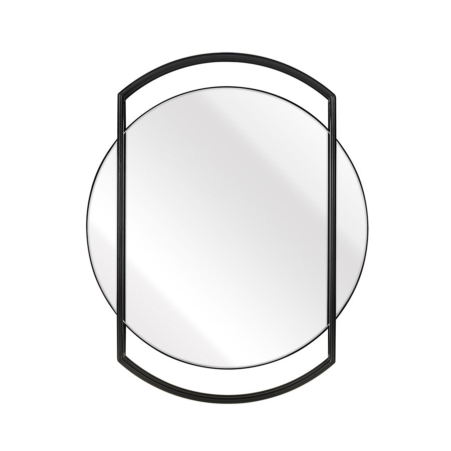 Atlas Lighting Jiri Wall Mirror, Black