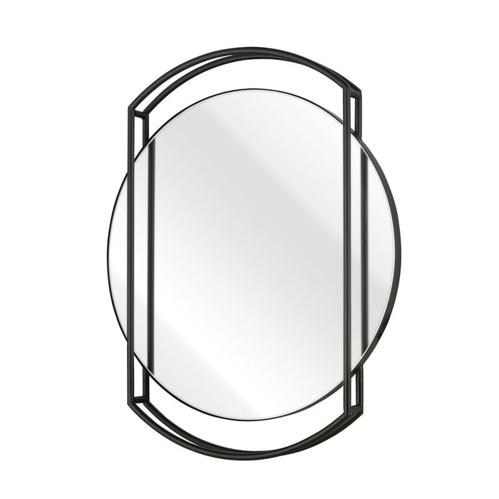 Atlas Lighting Jiri Wall Mirror, Black