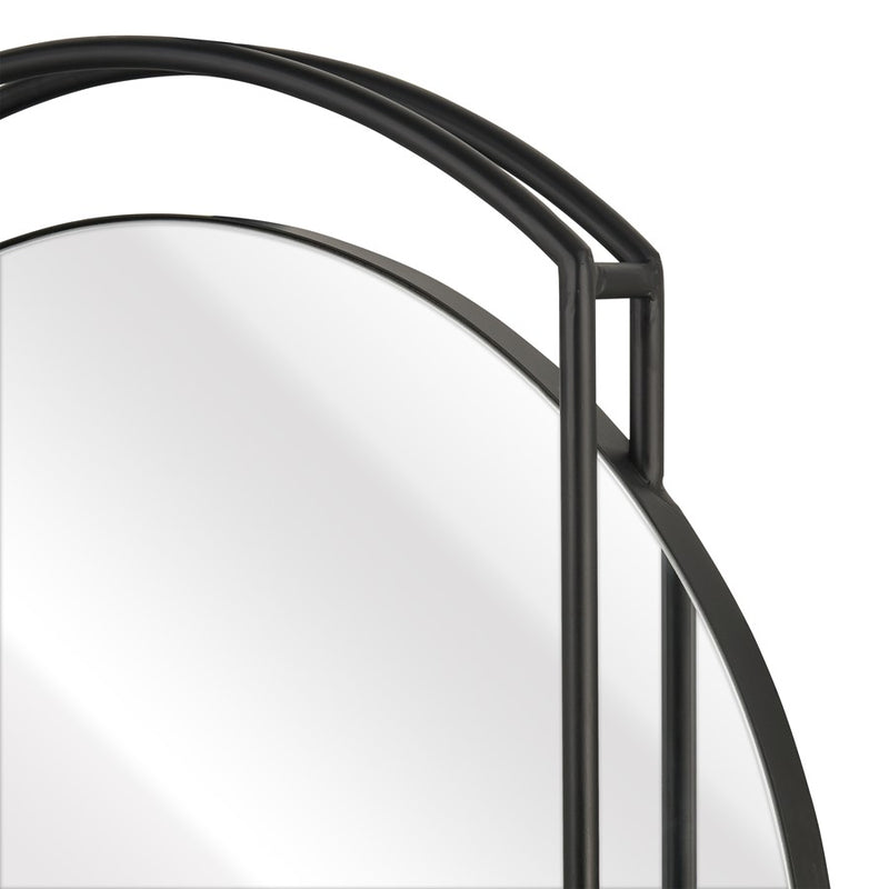 Atlas Lighting Jiri Wall Mirror, Black