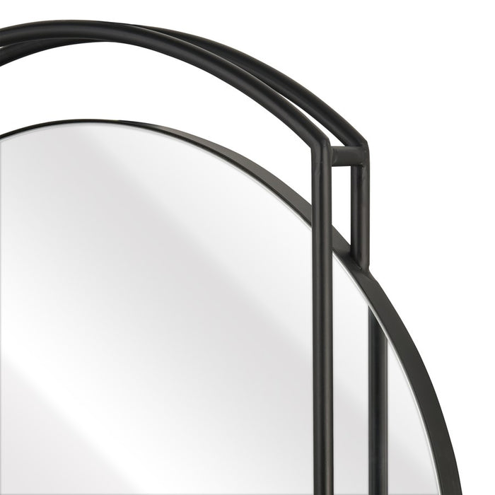 Atlas Lighting Jiri Wall Mirror, Black