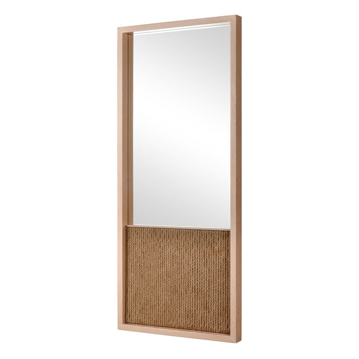 Atlas Lighting Latham Wall Mirror, Natural