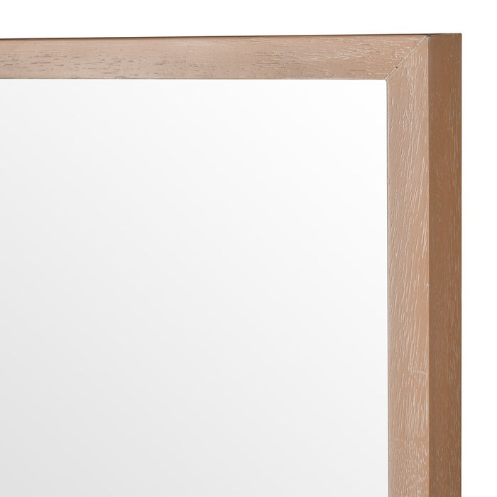 Atlas Lighting Latham Wall Mirror, Natural