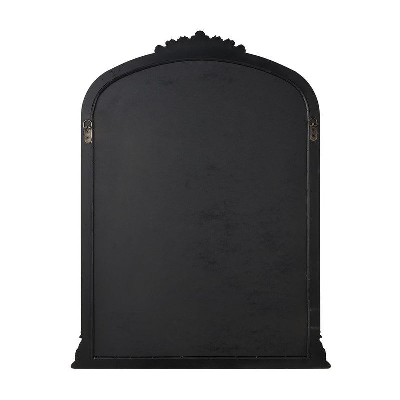 Atlas Lighting Lise 27in Arched Wall Mirror | Aged Black Wood Composite Frame | Entryway & Bedroom Accent | 27 x 1.25 x 35.5 in | Model MI11058-01