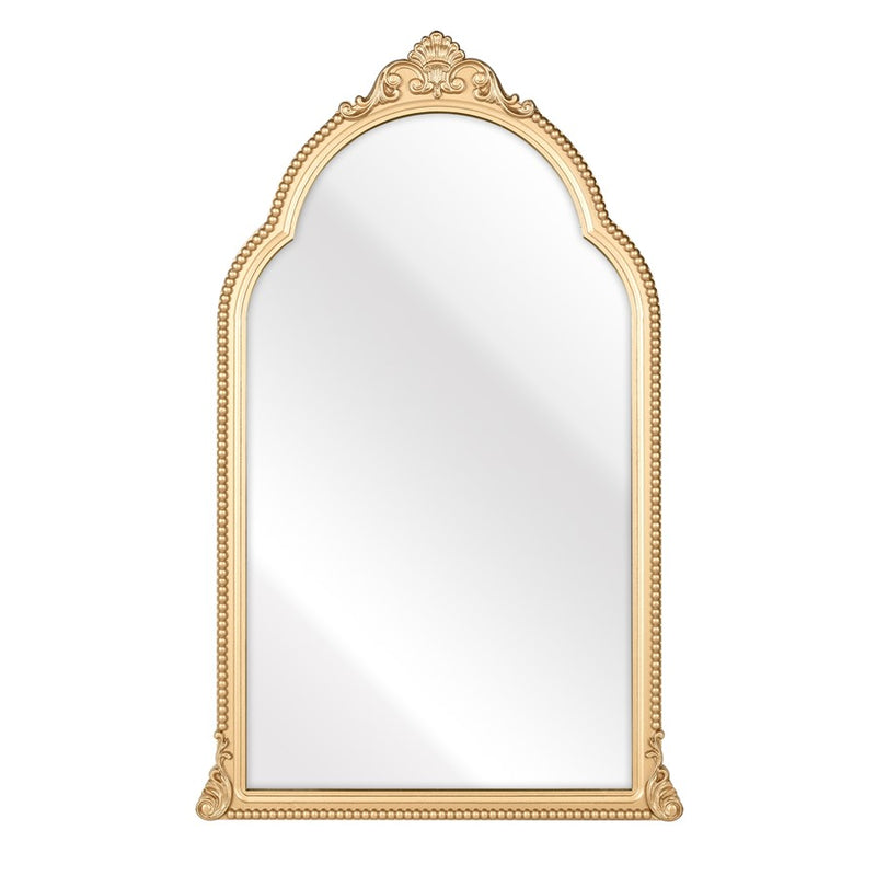 Atlas Lighting Loni 20.75in Arched Wall Mirror | Gold Wood Composite Frame | Entryway & Bedroom Accent | 20.75 x 1.5 x 33.75 in | Model MI11059-01