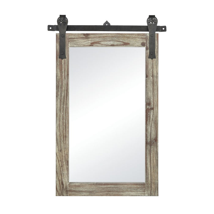 Atlas Lighting Los Olivos Wall Mirror, Small, Graywash