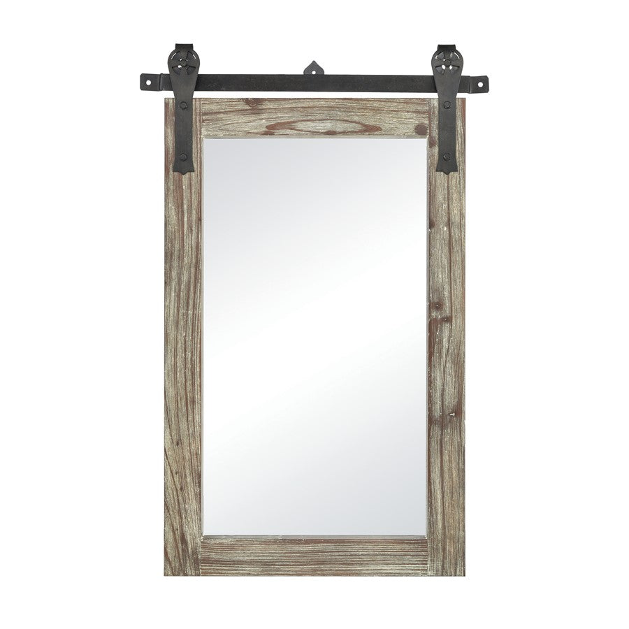 Atlas Lighting Los Olivos Wall Mirror, Small, Graywash