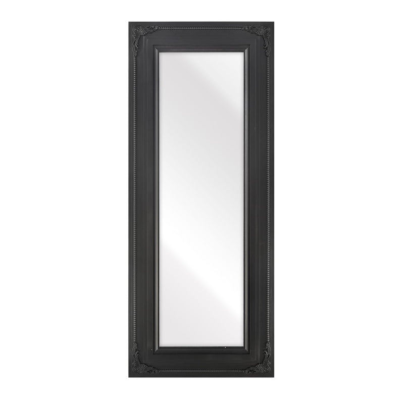Atlas Lighting Marla 63in Wall Mirror | Black Wood Composite Frame | Entryway & Bedroom Accent | 26.25 x 2 x 63.75 in | Model MI11063-02