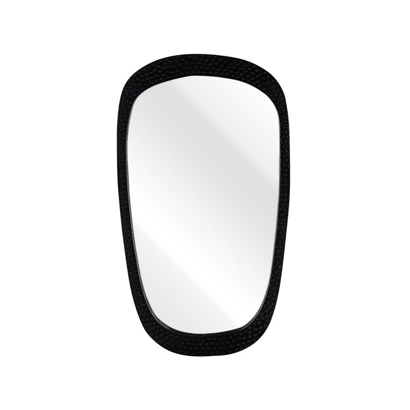 Atlas Lighting Morris 20in Wall Mirror | Transitional Black Wood Frame | Entryway & Bathroom Accent | Model MI11067-01