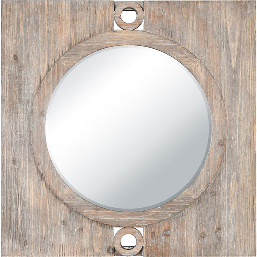 Atlas Lighting Nollen Wall Mirror, Weathered Brown