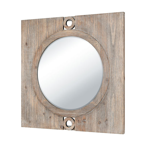 Atlas Lighting Nollen Wall Mirror, Weathered Brown
