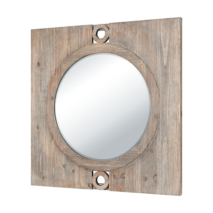 Atlas Lighting Nollen Wall Mirror, Weathered Brown