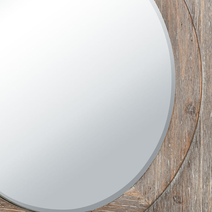 Atlas Lighting Nollen Wall Mirror, Weathered Brown