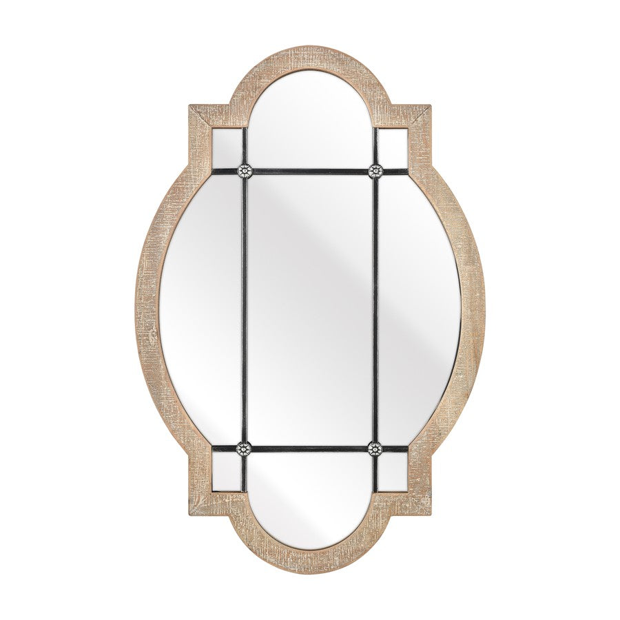 Atlas Lighting Odette Wall Mirror, Wood Tone