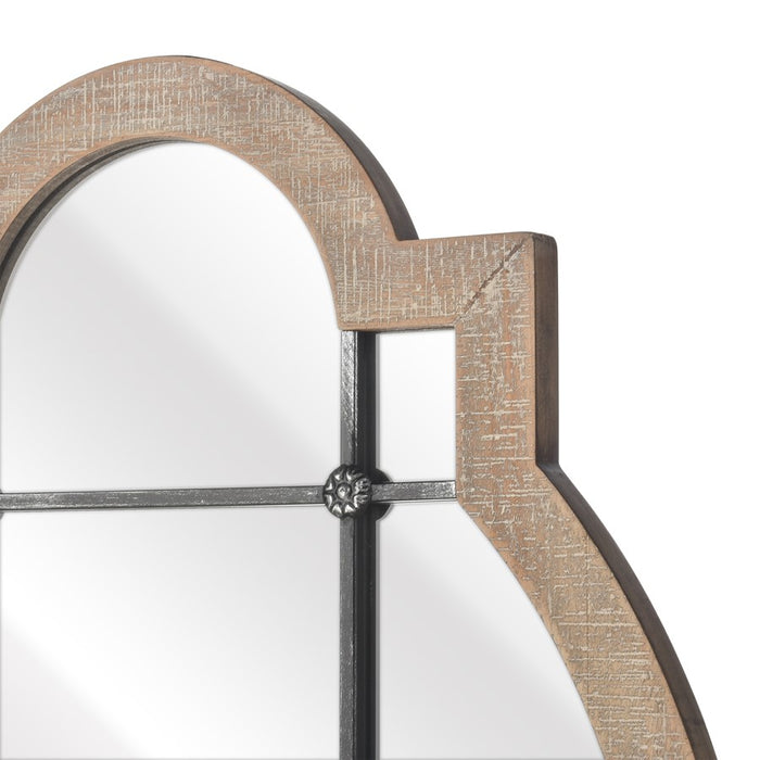 Atlas Lighting Odette Wall Mirror, Wood Tone