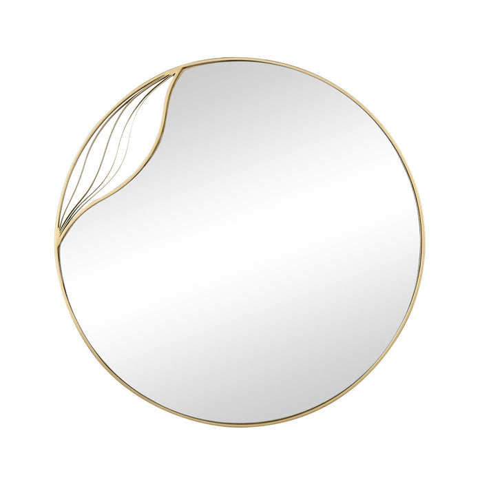Atlas Lighting Stiller Wall Mirror, Brass