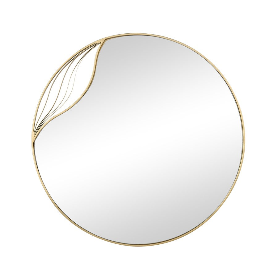 Atlas Lighting Stiller Wall Mirror, Brass