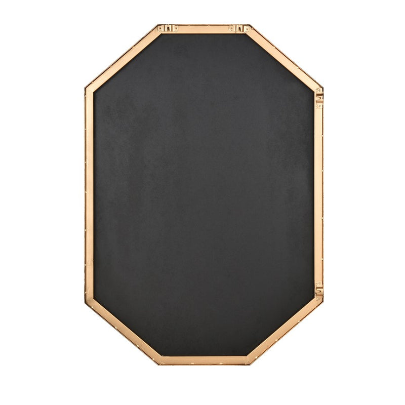 Atlas Lighting Teddy 22.25in Wall Mirror | Modern Brass Metal Frame | Entryway & Bedroom Accent | 22.25 x 1 x 31.75 in | Model MI11081-01