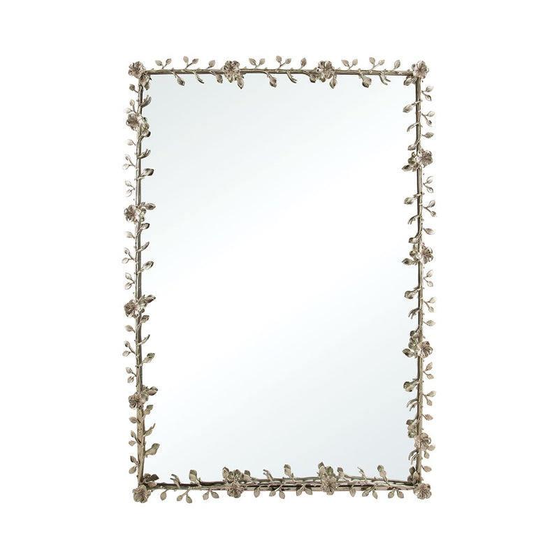 Atlas Lighting Violetta Mirror, Rectangular Polished Nickel