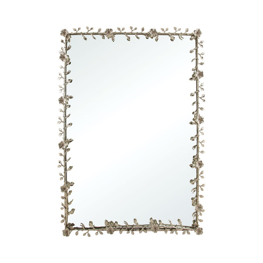 Atlas Lighting Violetta Mirror, Rectangular Polished Nickel