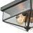 Atlas Lighting Lankford 10''W 2Lt Outdoor Flush Mount, Bronze/Clear