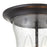 Atlas Lighting Trinity 9''W 2Lt Outdoor Flush Mount, Bronze/Clear