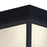 Atlas Lighting Wavy 8'' Wide 1Lt Outdoor Flush Mount, Black/White