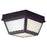 Atlas Lighting Wavy 9.5'' Wide 2Lt Outdoor Flush Mount, Black/White