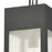 Atlas Lighting Angus 7'' Wide 1Lt Outdoor Pendant, Charcoal/Clear