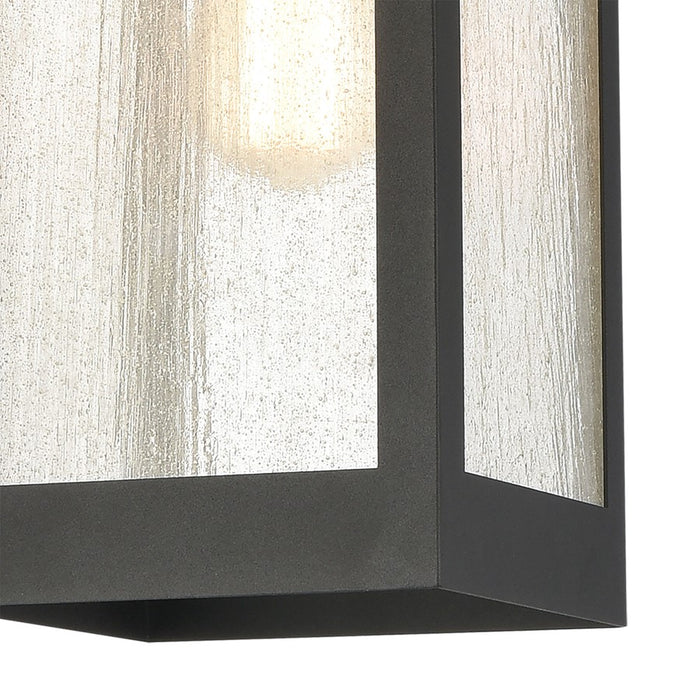 Atlas Lighting Angus 7'' Wide 1Lt Outdoor Pendant, Charcoal/Clear
