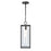 Atlas Lighting Augusta 7'' Wide 1Lt Outdoor Pendant, Black/Clear