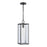 Atlas Lighting Augusta 7'' Wide 1Lt Outdoor Pendant, Black/Clear