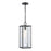 Atlas Lighting Augusta 7'' Wide 1Lt Outdoor Pendant, Black/Clear