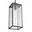 Atlas Lighting Augusta 7'' Wide 1Lt Outdoor Pendant, Black/Clear