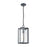 Atlas Lighting Bianca 8'' Wide 1Lt Outdoor Pendant, Aged Zinc/Clear